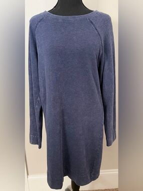 Gianni Bini Long Sleeve Washed Navy Blue Dress